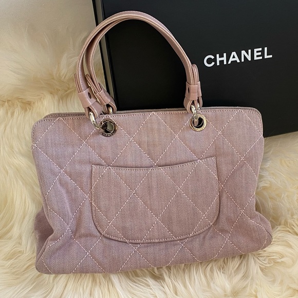 Authentic rare denim light pink Chanel bag - Picture 6 of 13